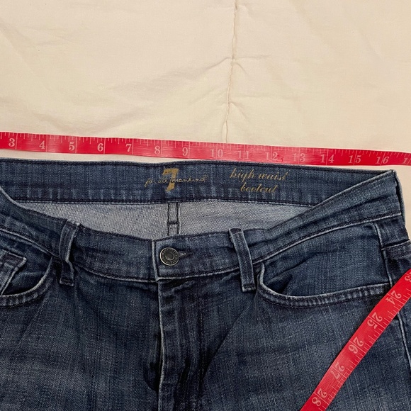 7 For All Mankind "High Waist Bootcut" (mid rise) Size 31 Great Condition! - Picture 6 of 10